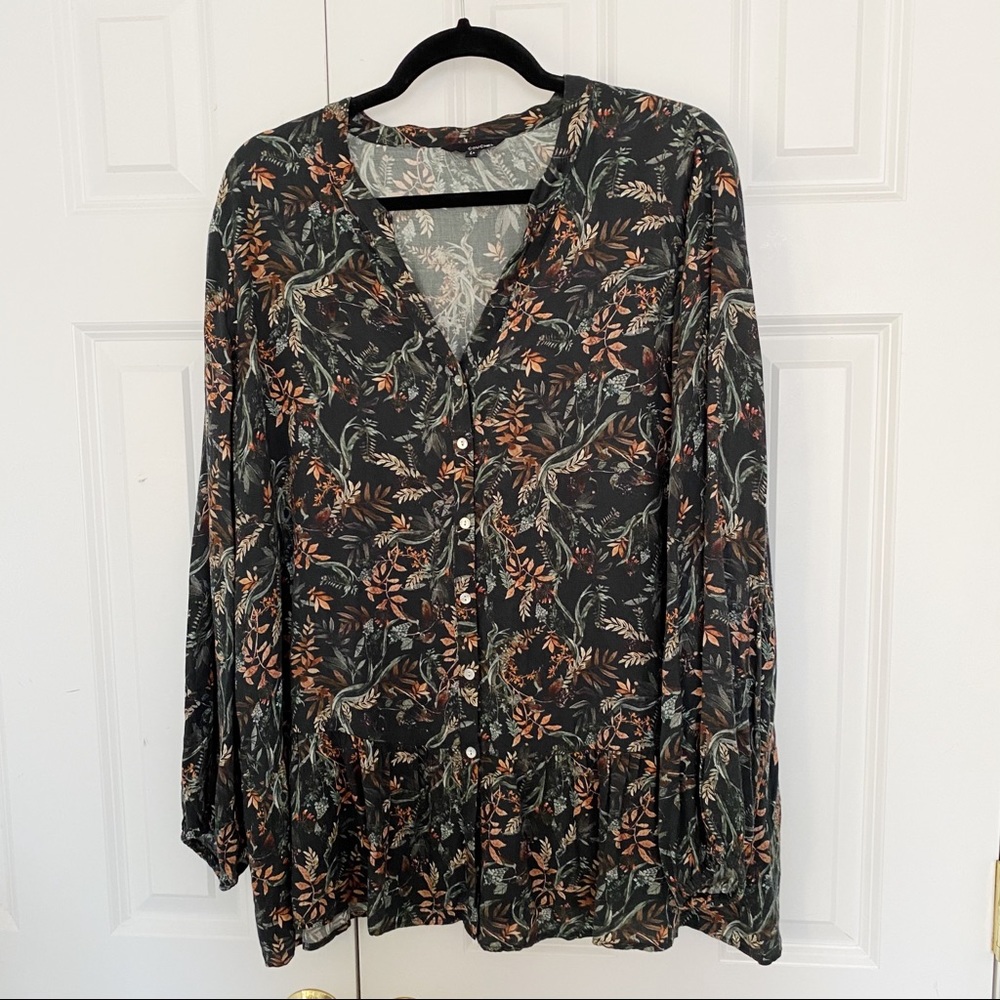 El Corte Ingles Floral Print Viscose Blouse